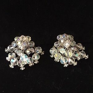 Vintage Laguna crystal earrings 1950’s